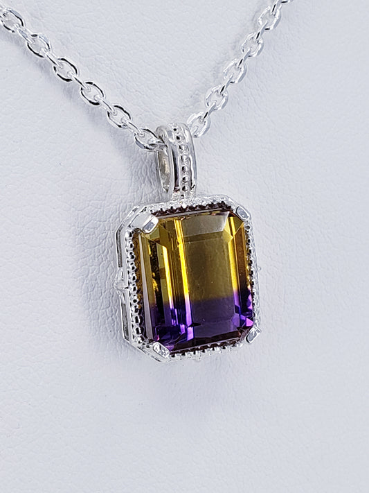 Sterling Silver Ametrine Pendant