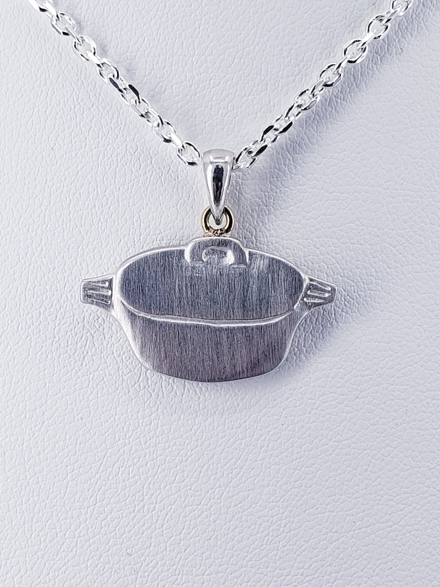 Sterling Magnalite Pot Pendant